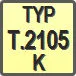 Piktogram - Typ: T.2105-K